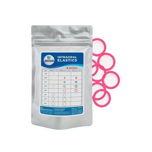 Penta Ortho Intraoral Elastics - Pink 3/8-6 Oz