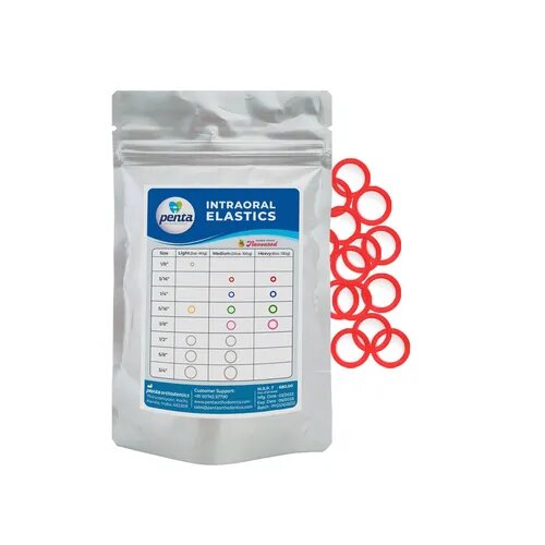 Penta Ortho Intraoral Elastics - Red 3/16-3.5 Oz Medium