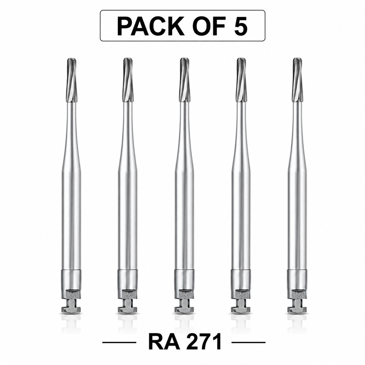 Pivo Amalgam Preparation Carbide Contra-angle Bur - RA-271 (Pack Of 5)