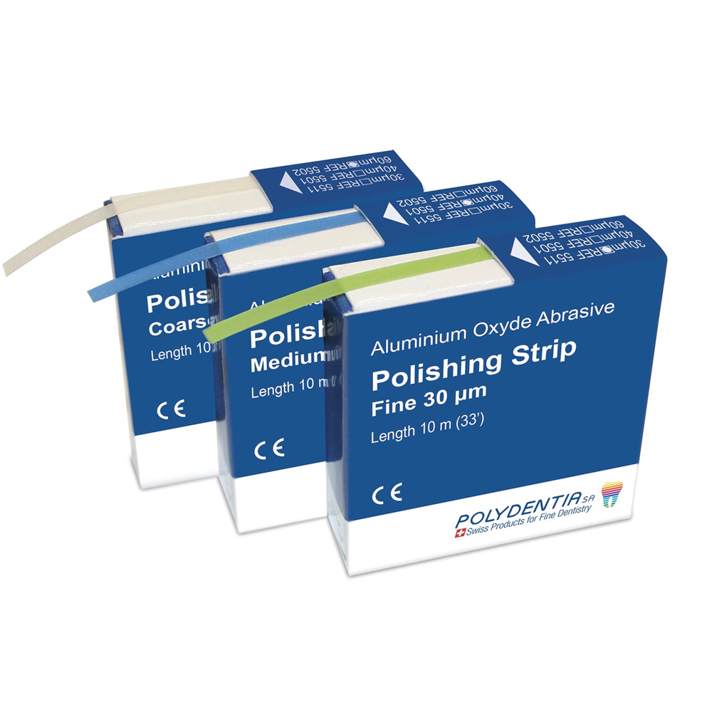 Polydentia Abrasive Polishing Strips 30μm (Fine)