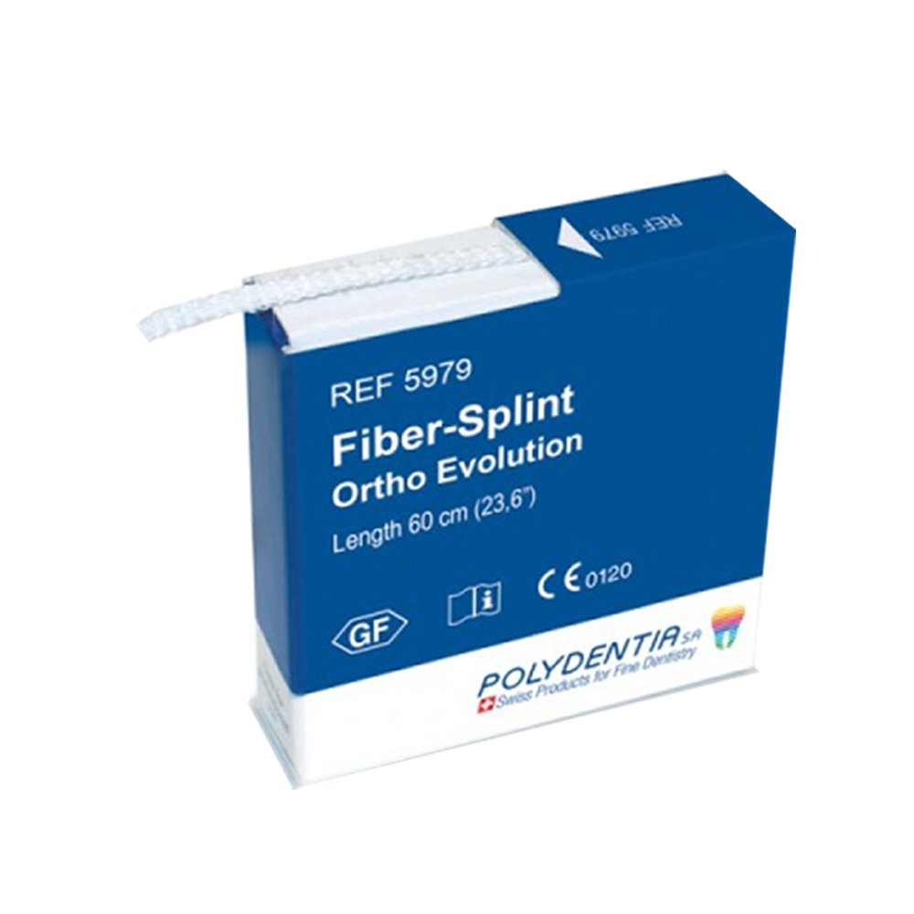 Polydentia Fiber-Splint Ortho Evolution With 5 Clips - Three Layer 2mm x 60cm