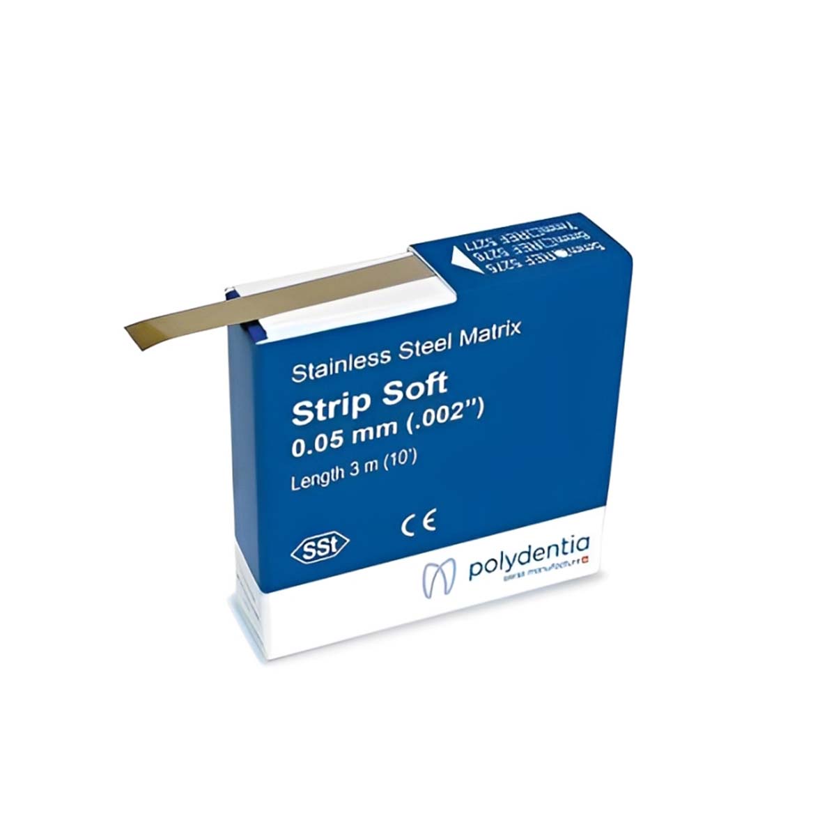 Polydentia Stainless Steel Matrix Strips - Soft 0.05mm x 6mm