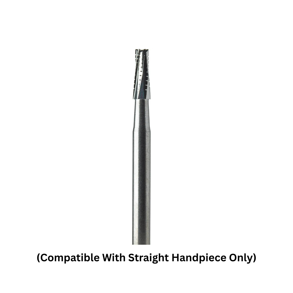 Prima Dental Carbide Straight Handpiece Taper Fissure Burs (Set Of 5 Burs)