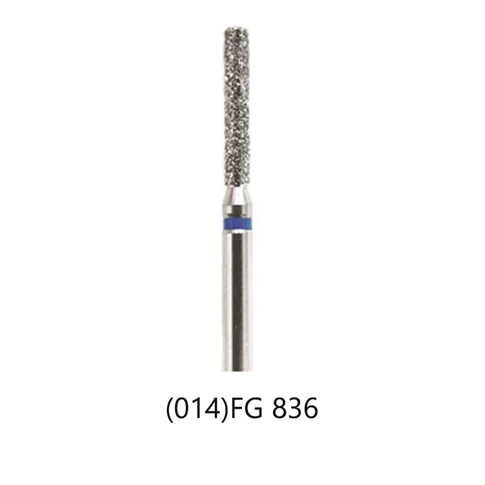 Prima Dental Cylinder Flat End Bur (Pack Of 5 Burs)-836 (014)-FG