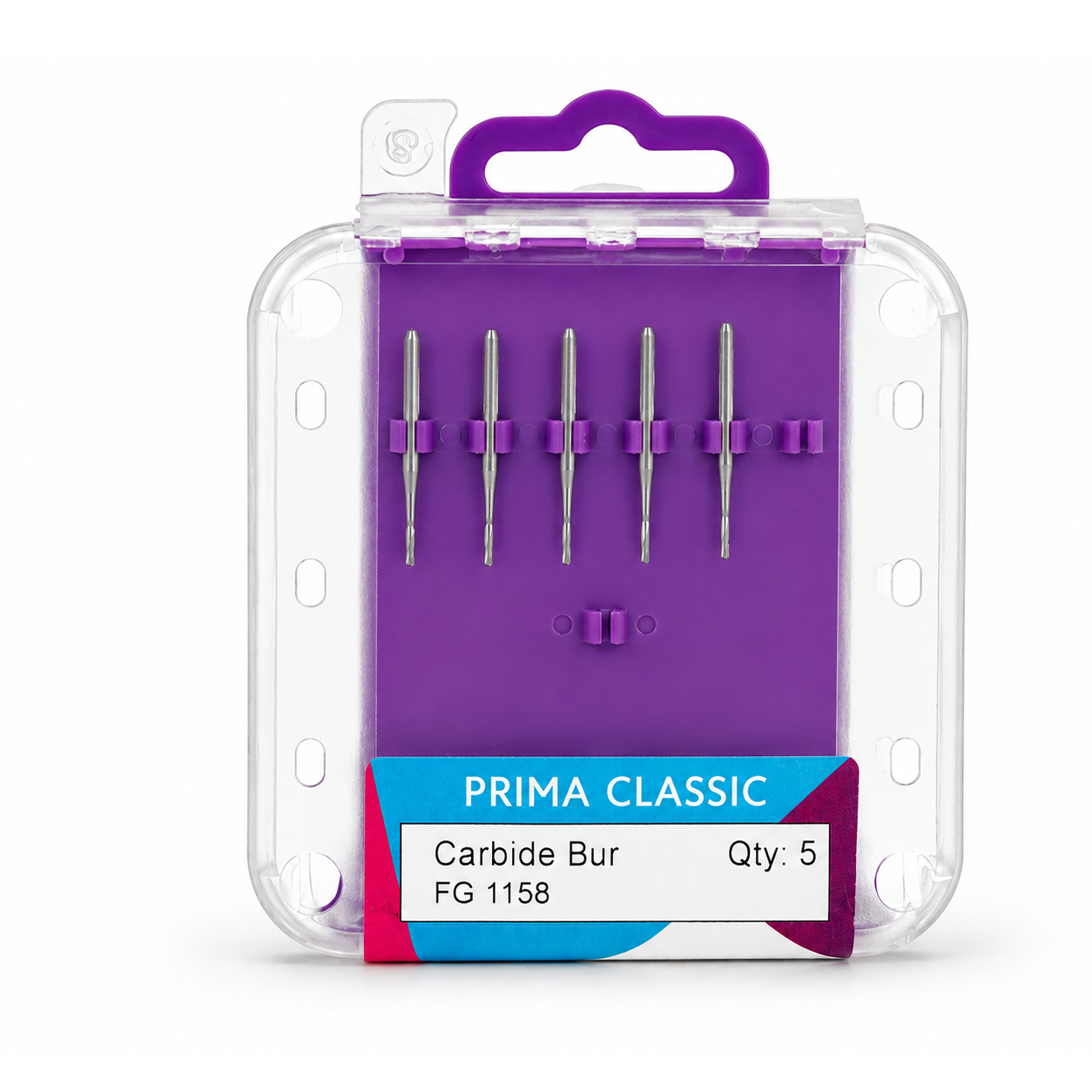 Prima Dental Domed Fissure Bur (Plain Cut)-1158-FG (Pack of 5)