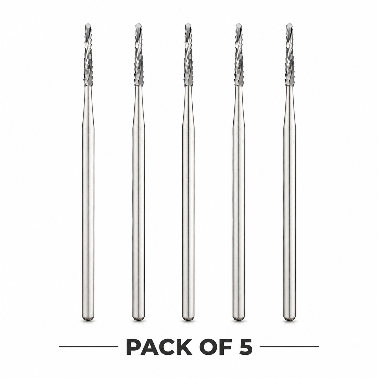 Prima Dental Lindemann Cross Cut Straight Handpiece Bur -162 (Pack of 5)