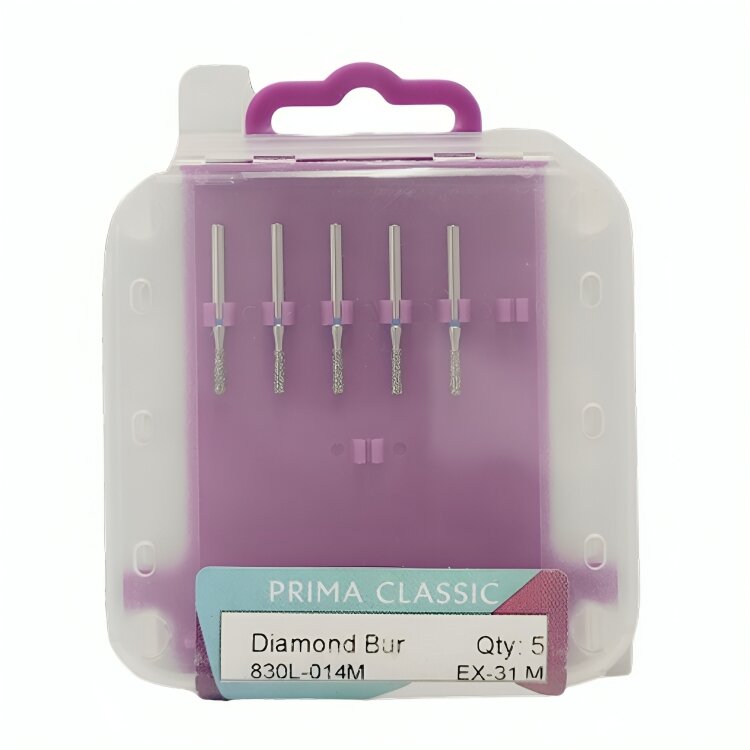Prima Dental Pear Airotor Diamond Bur (Pack Of 5 Burs) 830L (014)