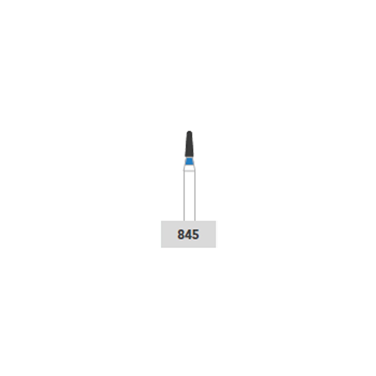 Prima Dental Taper Flat End Bur FG (Pack Of 5 Burs) 845 (011)
