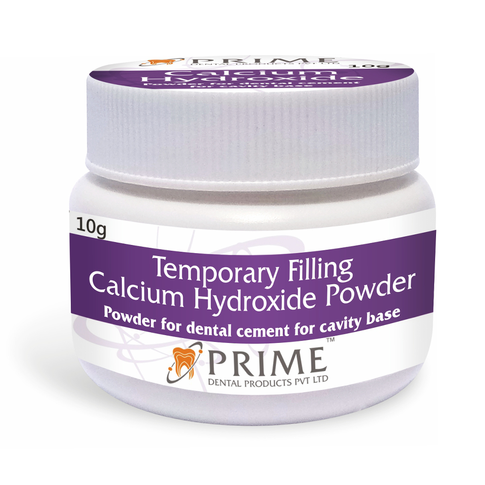Prime Dental Temporary Filling Calcium Hydroxide Powder 10g Bottle