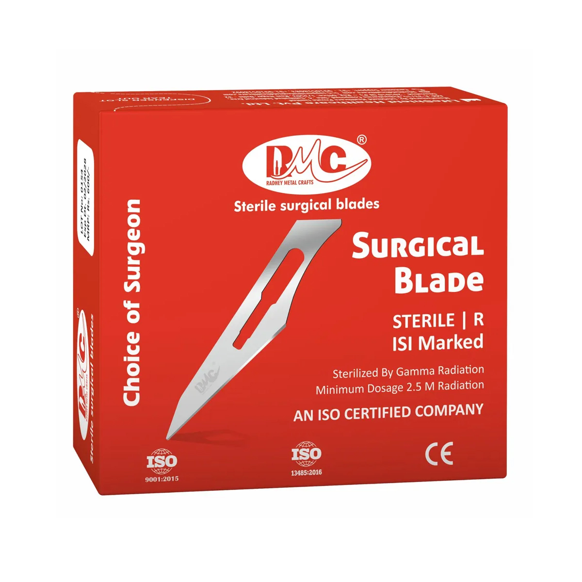 RMC Sterile BP Surgical Blade Size #15 (Pack of 100)