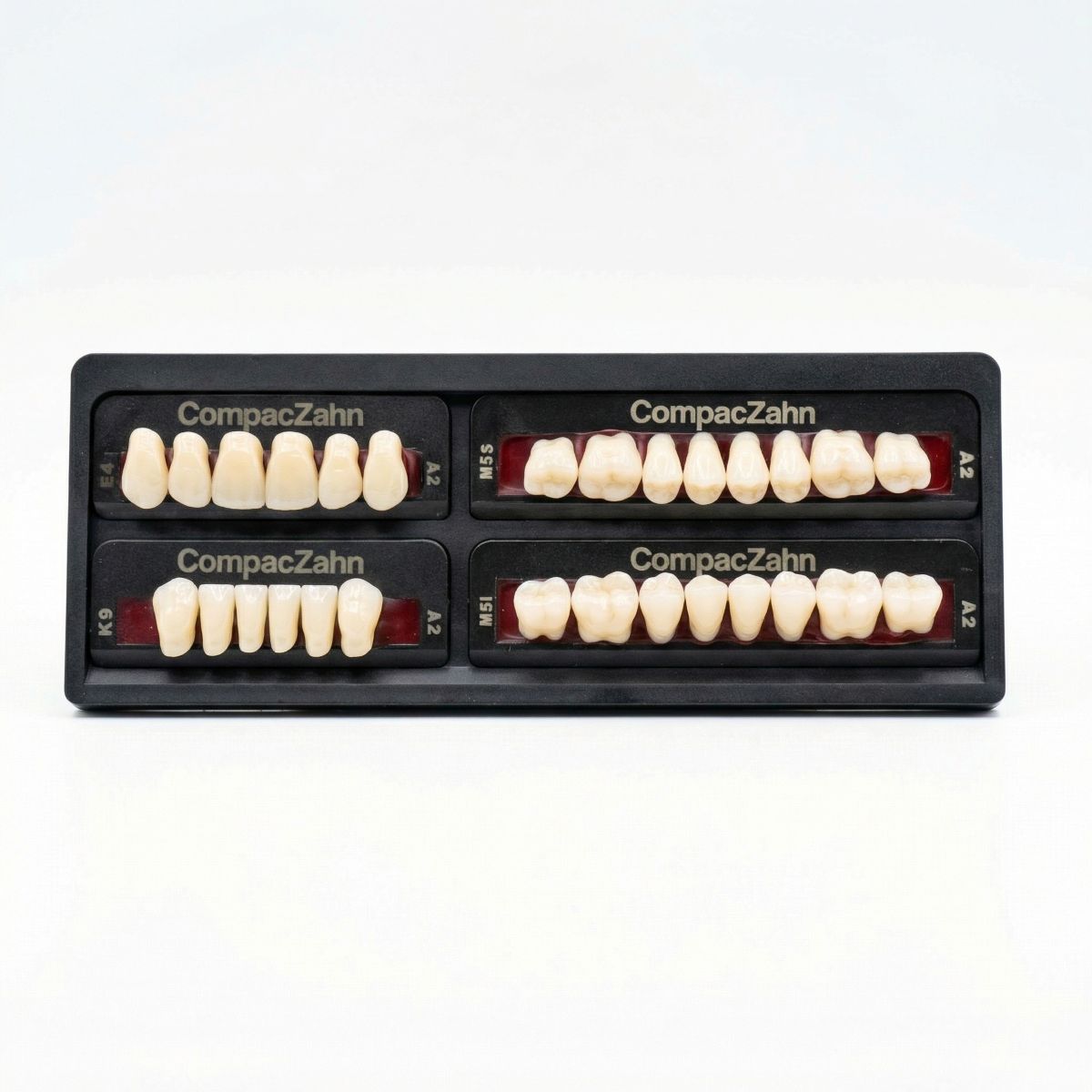Rubydent CompacZahn Acrylic Denture natural shade Teeth A2- E4-K9-M5 (Set of 28) (2 layered)
