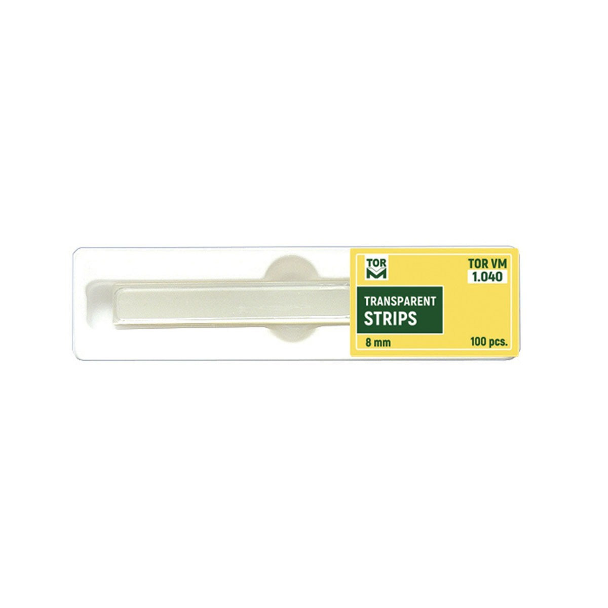 Tor Vm Transparent Strip 8mm (Pk/100) No. 1.040