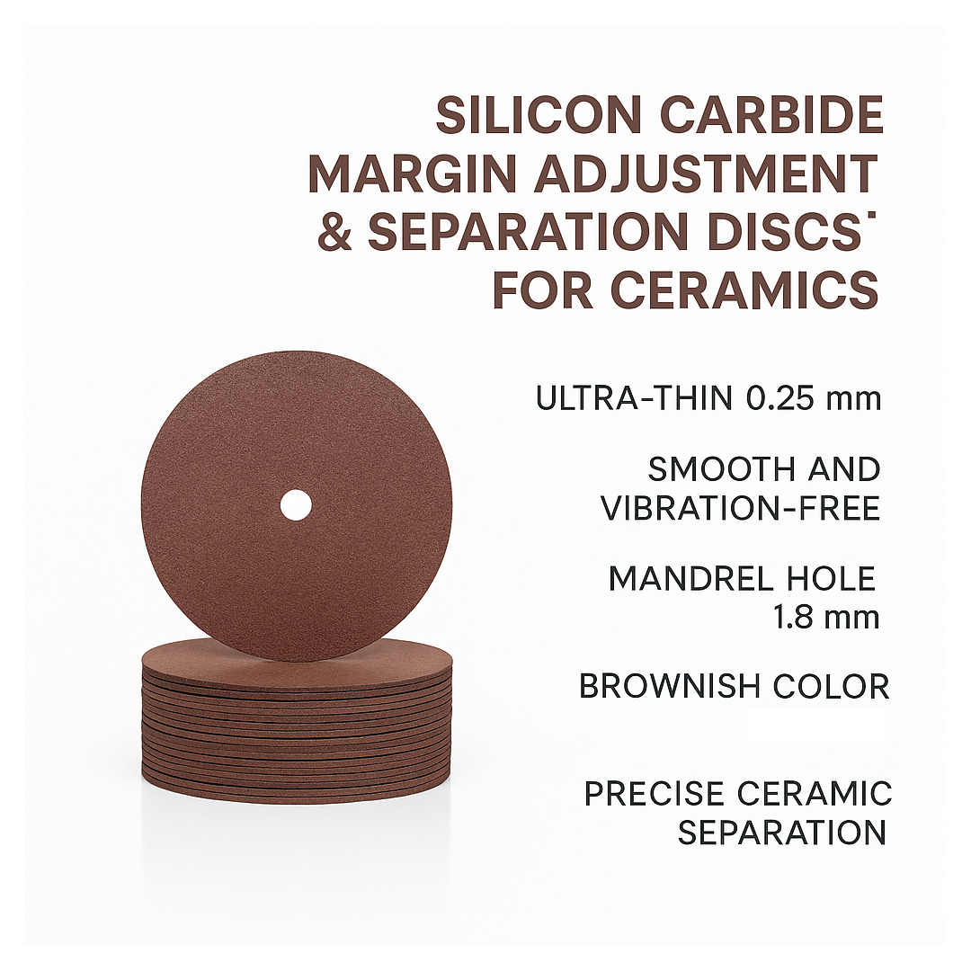 San-I Silicon Carbide Margin Adjustment & Seperation Discs for Ceramics Ø22 x 0.25 x 1.8mm (100pcs)