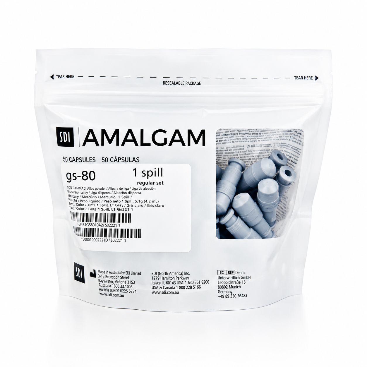SDI GS 80 - 1 Spill - 50 Capsules