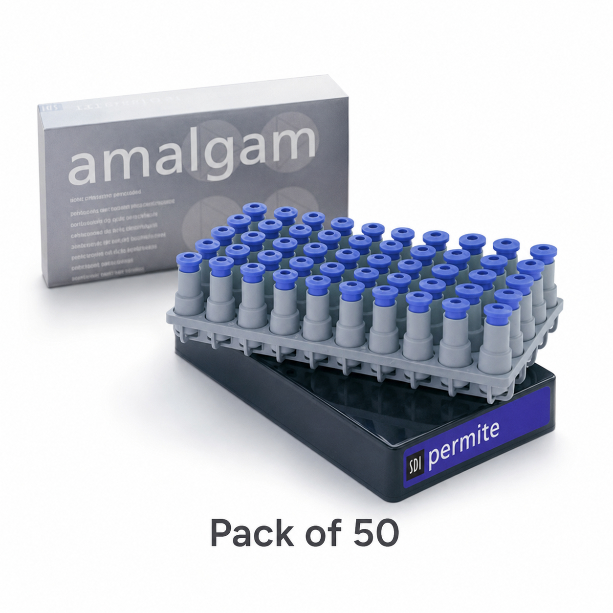 Sdi Permite Dental Amalgam Capsules Spill 2 (Pack of 50) (4002101)