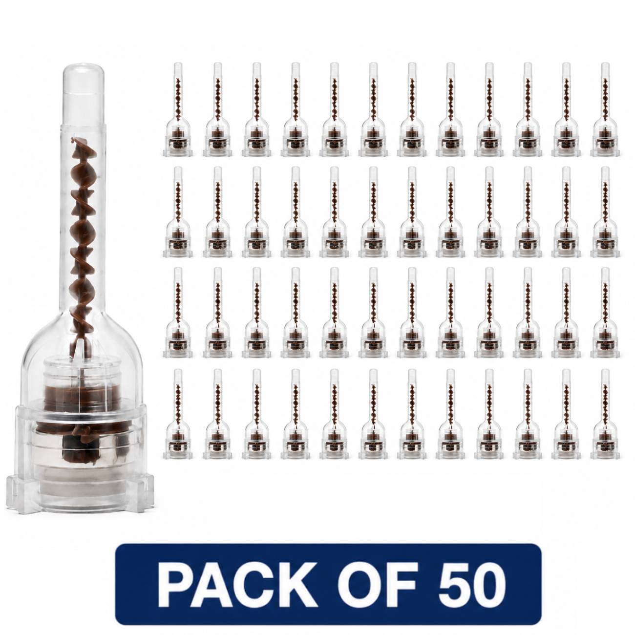 Seil Global Flat Core Mixing Tip - 1:1 (Brown)