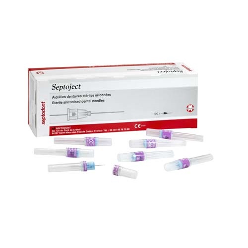 Septodont Septoject Needles For Dental Cartridge Syringe 30g/25mm