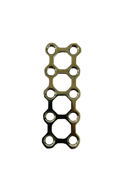 SK Surgicals SS Mini Bone 3D Plates - 2mm (10 Holes) 300.100S