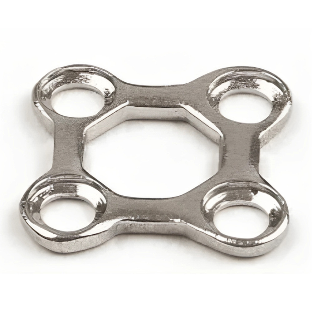 SK Surgicals SS Mini Bone 3D Plates - 2mm (4 Holes) 300.400S (Pack of 2  )