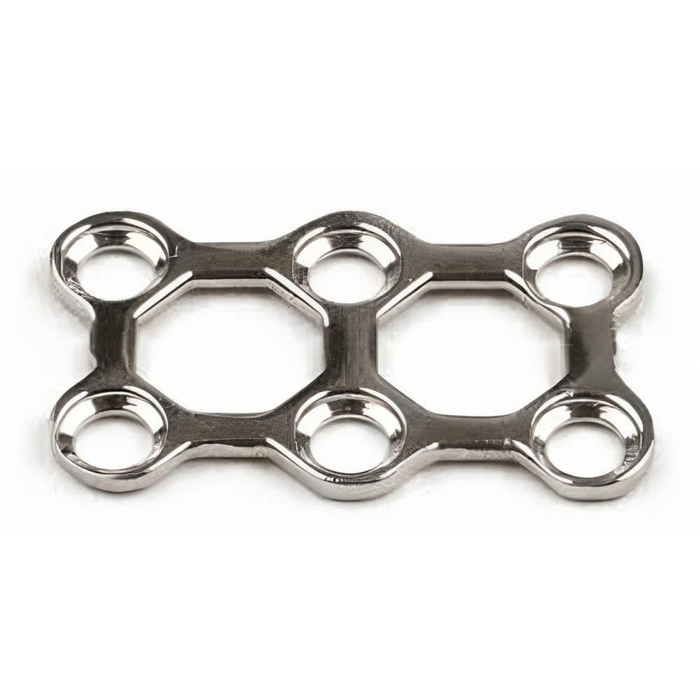 SK Surgicals SS Mini Bone 3D Plates - 2mm (Pack of 2)