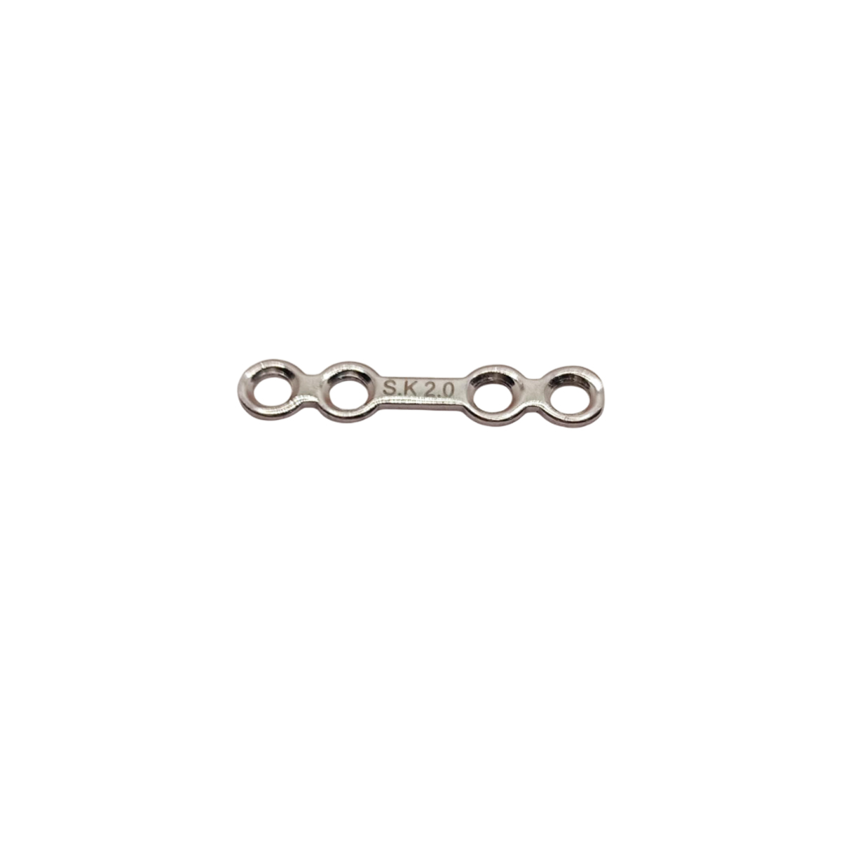 SK Surgicals SS Mini Bone Locking Plates With Gap - 2mm (4 Holes) 200.1204S (Pack of 2  )