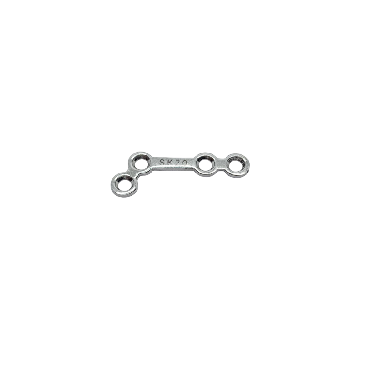 SK Surgicals SS Mini Bone Plates L Shape 120° With Gap - Right 2mm (4 Holes) 200.430SR
