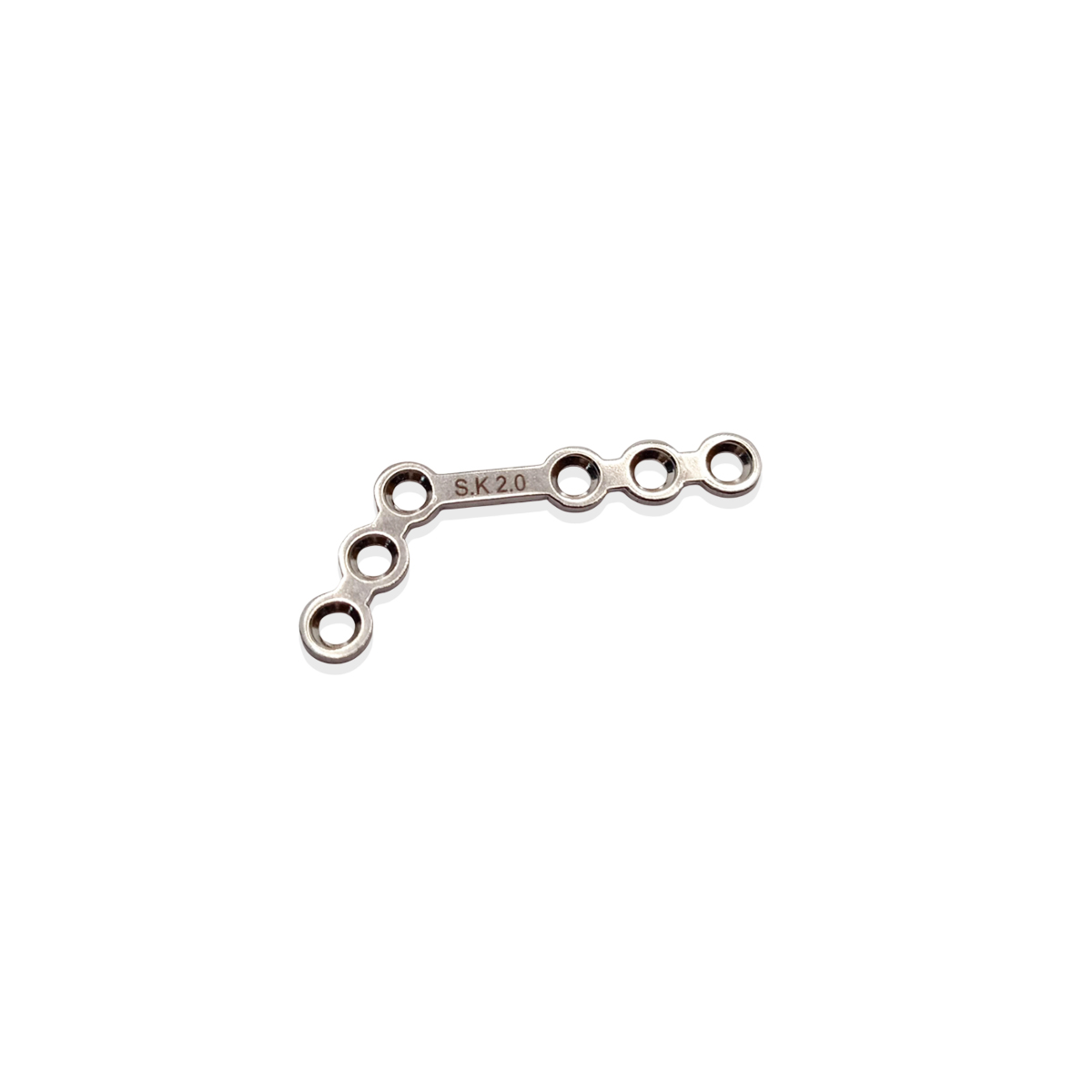 SK Surgicals SS Mini Bone Plates L Shape 120° With Gap - Right 2mm (6 Holes) 200.630SR