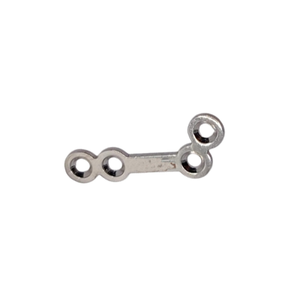 SK Surgicals SS Mini Bone Plates L Shape 120° With Gap - Left 1.5mm (4 Holes) 105.430SL (Pack of 2 )
