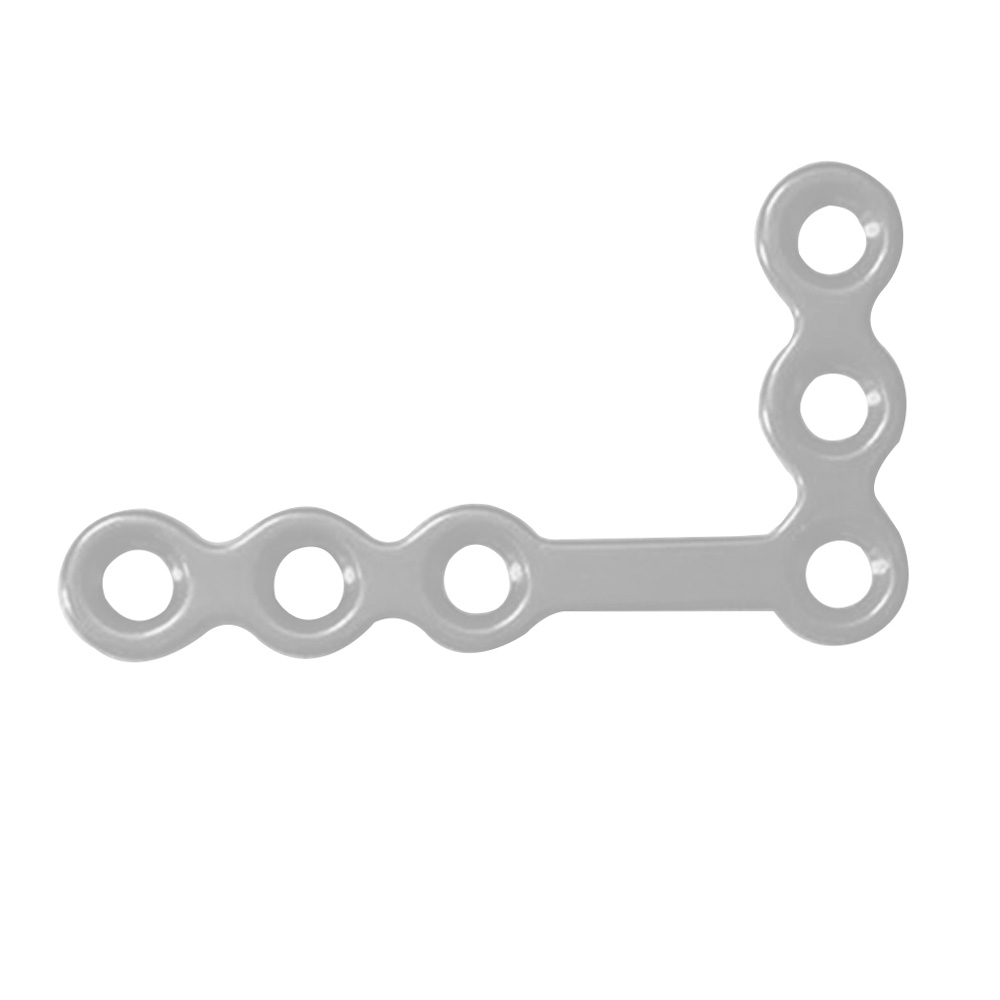 SK Surgicals SS Mini Bone Plates L Shape 90° With Gap - Left 2mm (6 Holes) 200.620SL