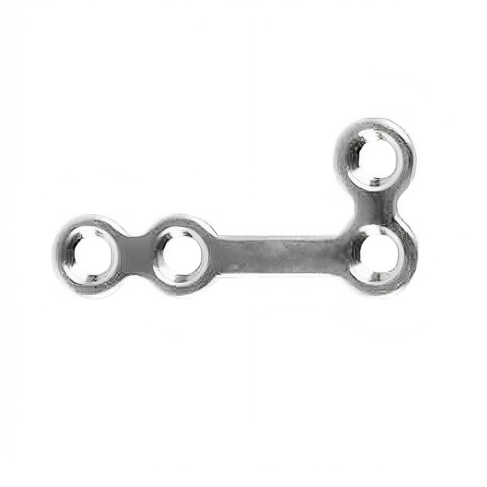SK Surgicals SS Mini Bone Plates L Shape 90° With Gap - Left 1.5mm (4 Holes) 105.420SL (Pack of 2 )