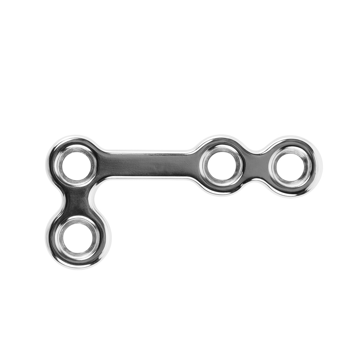 SK Surgicals SS Mini Bone Plates L Shape 90° With Gap - Left 2mm (4 Holes) 200.420SL (Pack of 2 )