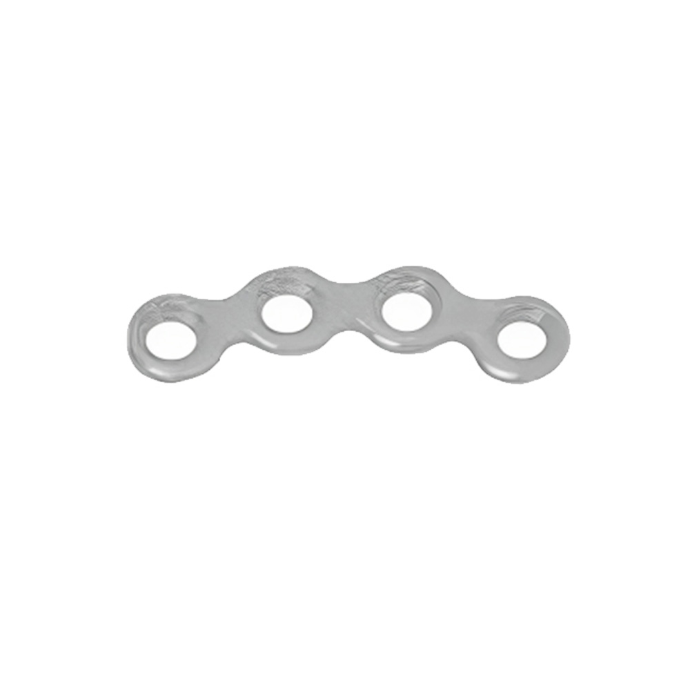 SK Surgicals SS Mini Bone Plates Orbital Continuous - 2mm (4 Holes) 200.411S (Pack of 2  )