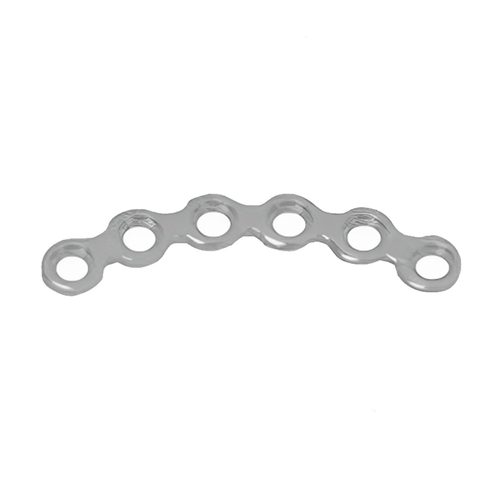 SK Surgicals SS Mini Bone Plates Orbital Continuous - 2mm (6 Holes) 200.611S (Pack of 2  )