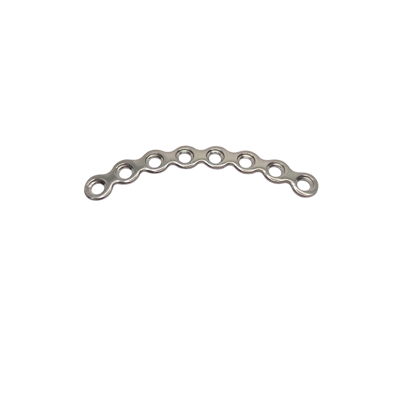 SK Surgicals SS Mini Bone Plates Orbital Continuous - 2mm (8 Holes) 200.811S (Pack of 2  )