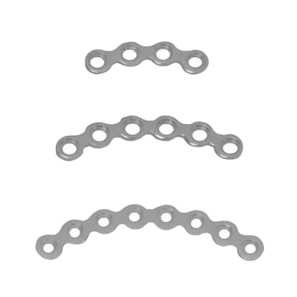 SK Surgicals SS Mini Bone Plates Orbital Continuous - 2mm (Pack of 2)
