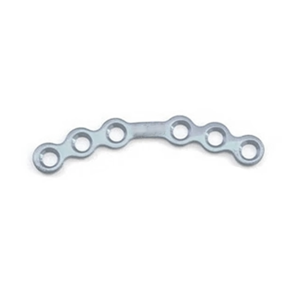 SK Surgicals SS Mini Bone Plates Orbital With Gap - 1.5mm (6 Holes) 105.610S (Pack of 2  )