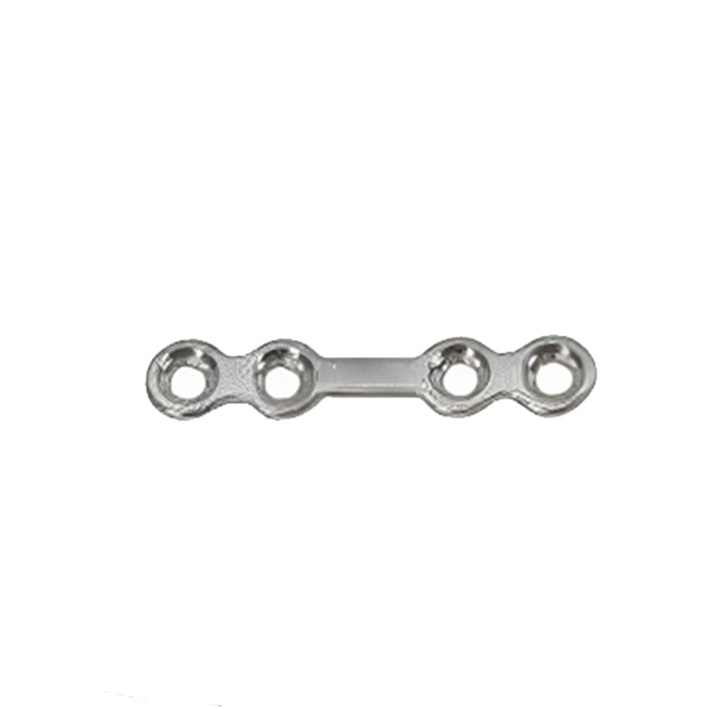 SK Surgicals SS Mini Bone Plates With Gap - 1.5mm (4 Holes) 105.400S (Pack of 2  )