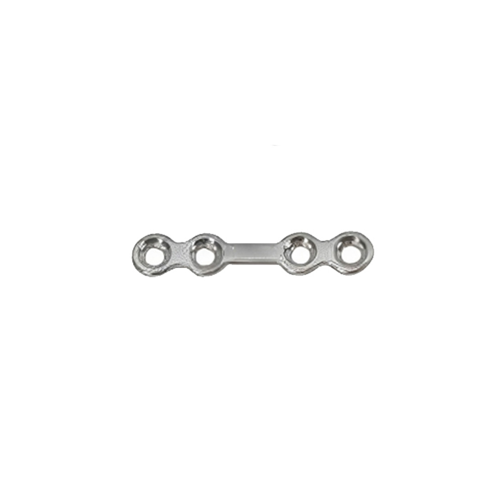 SK Surgicals SS Mini Bone Plates With Gap - 2mm (4 Holes) 200.400S (Pack of 2  )