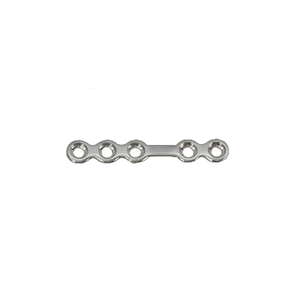SK Surgicals SS Mini Bone Plates With Gap - 2mm (5 Holes) 200.500S (Pack of 2  )