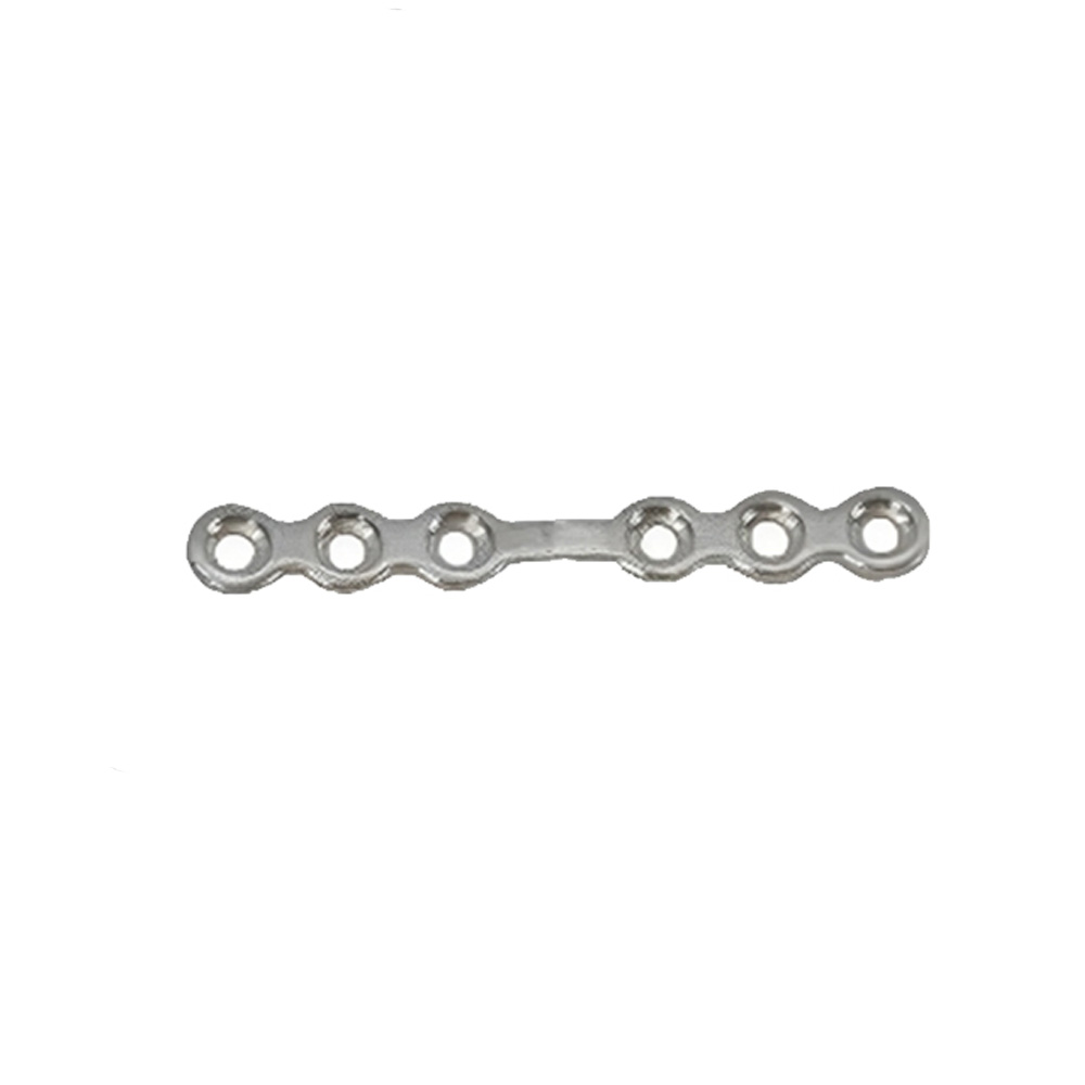 SK Surgicals SS Mini Bone Plates With Gap - 2mm (6 Holes) 200.600S (Pack of 2  )