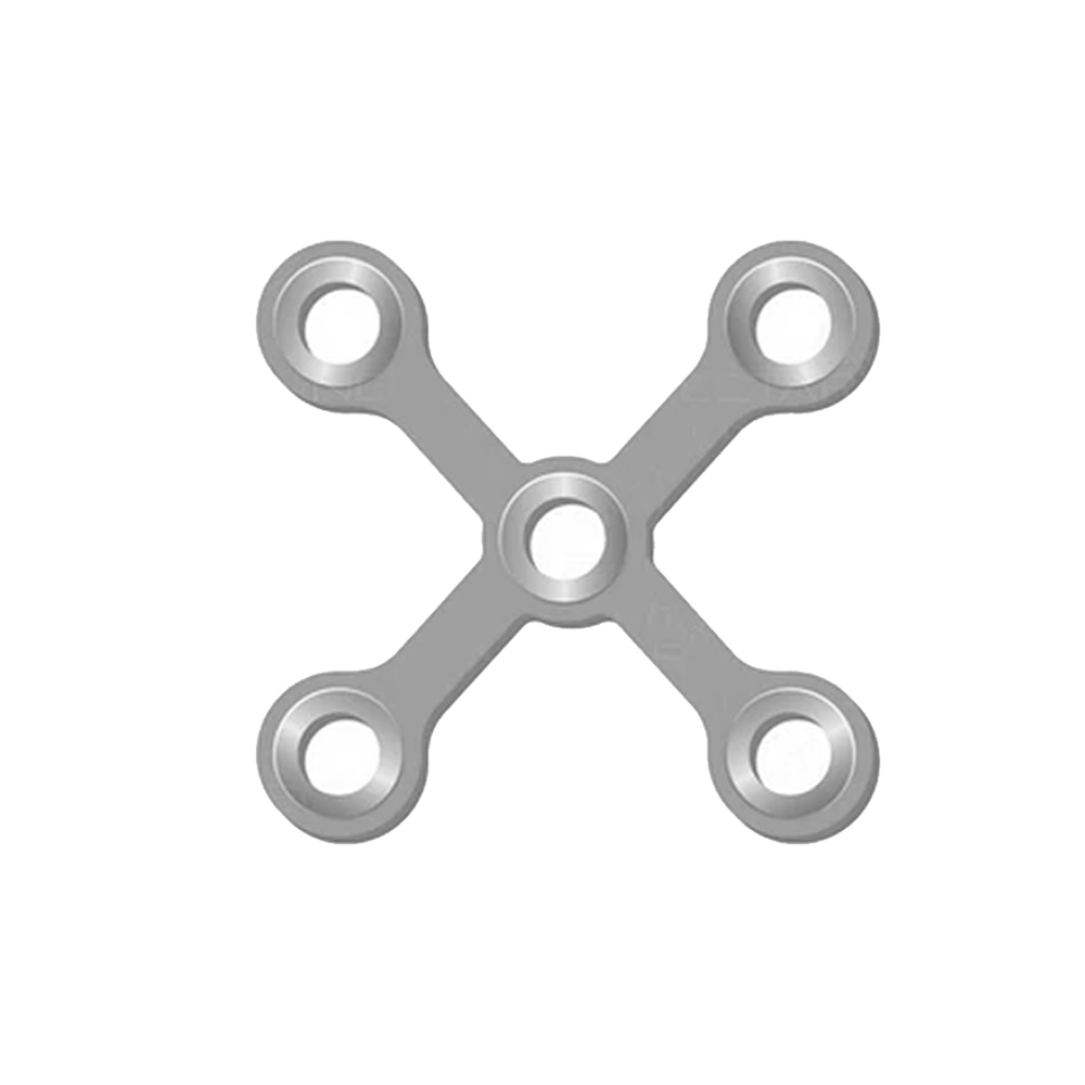 SK Surgicals SS Mini Bone Plates X Shape - 2mm (200.470S) (Pack of 2)