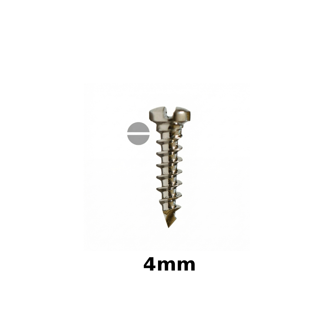 SK Surgicals SS Single Slot Screws - 2mm x 4mm (2004S) (Pack of 5 )