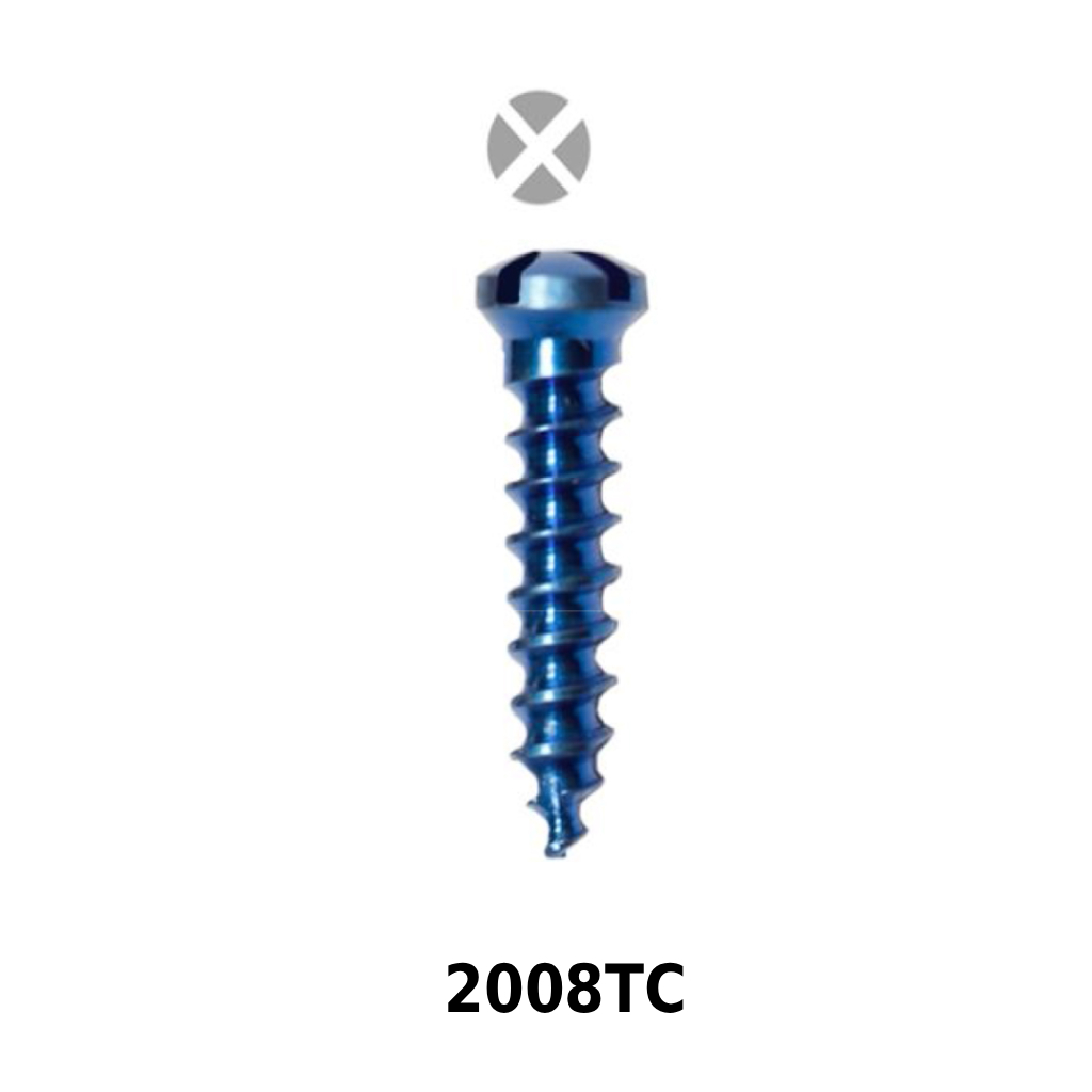 SK Surgicals Titanium Cross Head Screws - 2mm x 8mm (2008TC) (Pack of 5 )