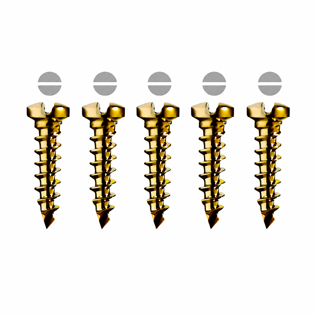 SK Surgicals Titanium Locking Screws - 2mm x 8mm (2008TLC) (Pack of 5 )