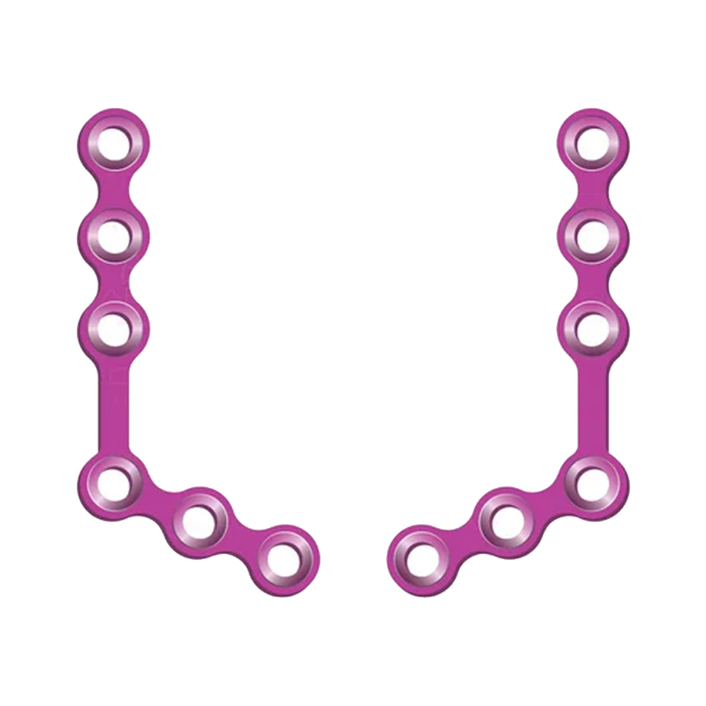 SK Surgicals Titanium Mini Bone Plates L Shape 120° With Gap - 1.5mm