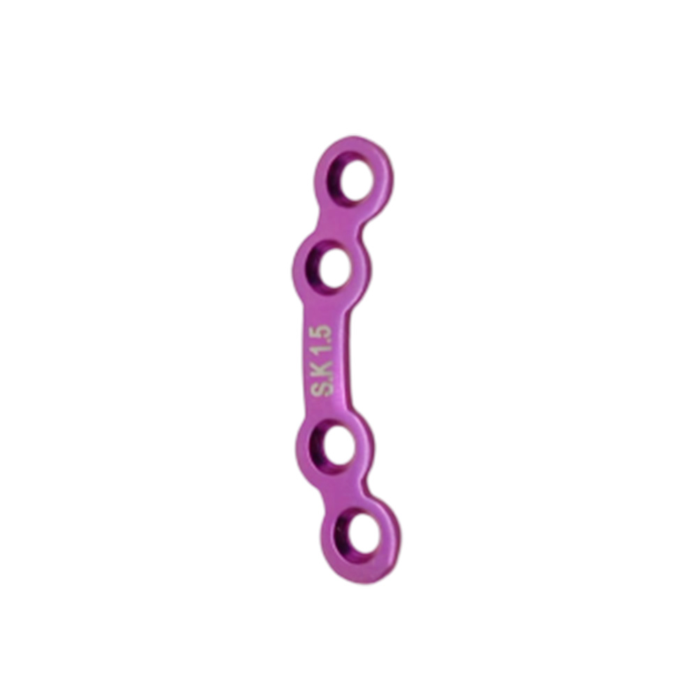 SK Surgicals Titanium Mini Bone Plates Orbital With Gap - 1.5mm (4 Holes)105.410T