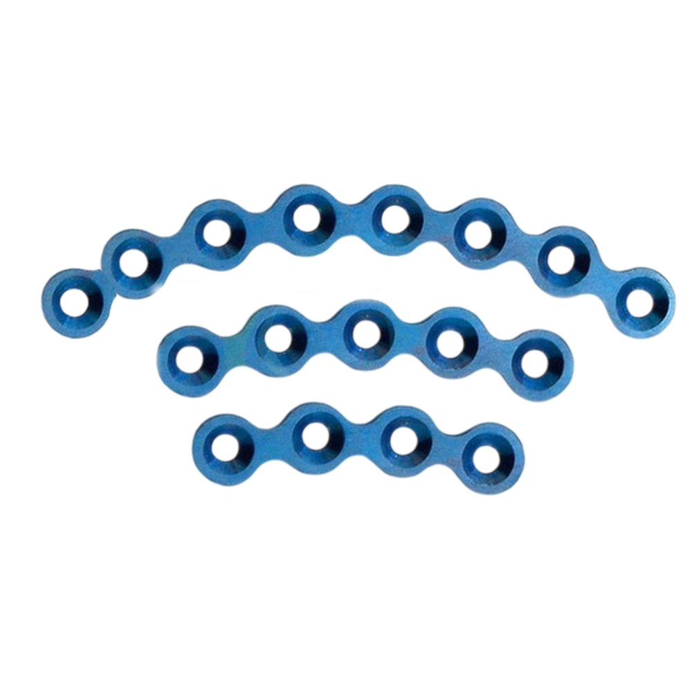 SK Surgicals Titanium Mini Bone Plates Orbital Continuous - 2mm (Pack of 2)
