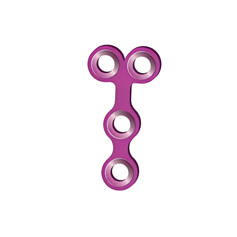 SK Surgicals Titanium Mini Bone Plates T Shape With Gap - 1.5mm