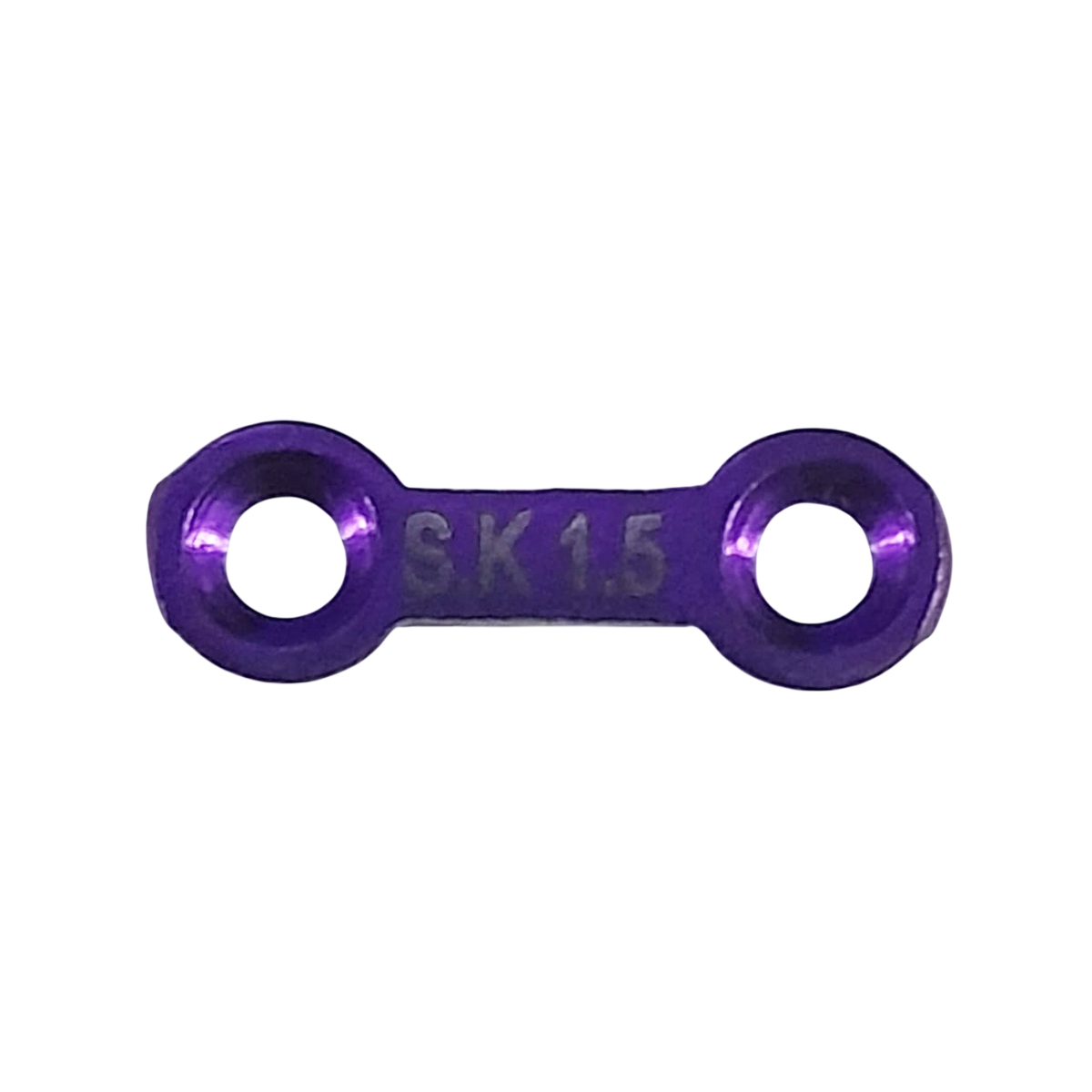 SK Surgicals Titanium Mini Bone Plates With Gap - 1.5mm (2 Holes) 105.200T (Pack of 2  )