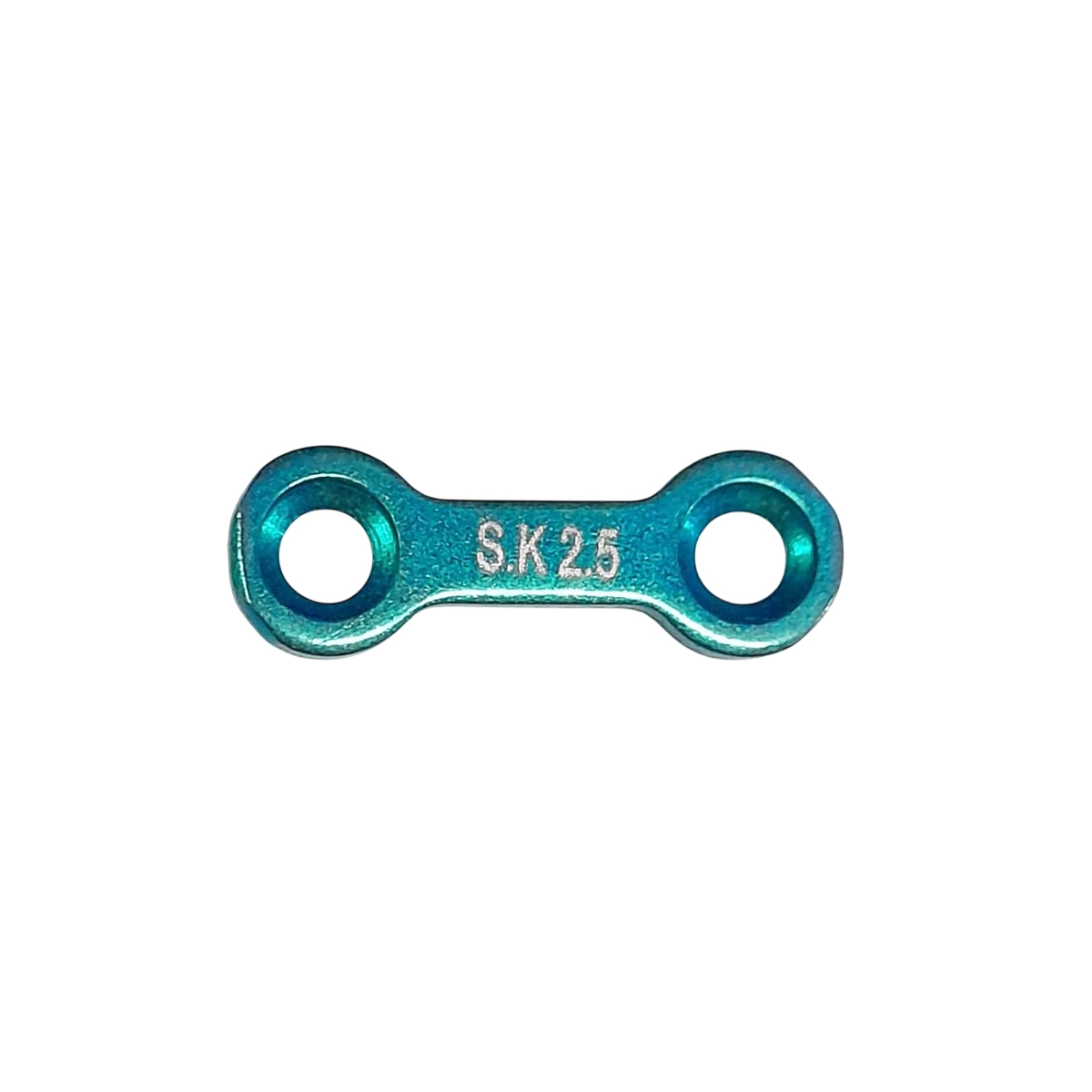 SK Surgicals Titanium Mini Bone Plates With Gap - 2.5mm (2 Holes) 205.200T (Pack of 2  )